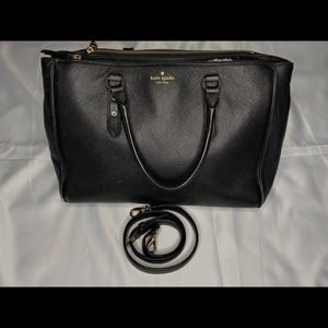 Kate Spade Large Satchel Tote Bag in Black